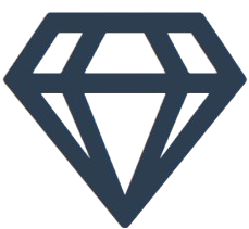 Diamond icon for quality concrete from Jacksonville Concreters
