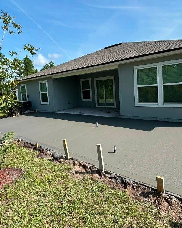 Custom Concrete Patio in Jacksonville, NC