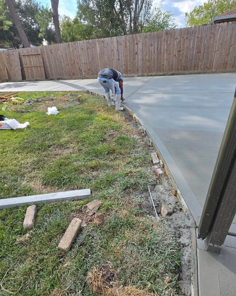 Custom concrete steps in Jacksonville, NC